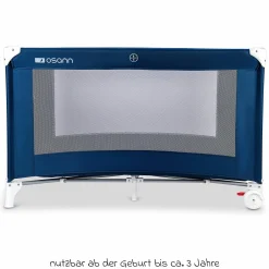 Reisebett Travel mit seitlichem Einstieg inkl. Transportasche 120 x 60 cm - Royal Blau