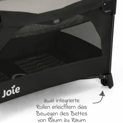 Reisebett und Beistellbett Kubbie Sleep ab Geburt-15 kg inkl. Matratze, Transporttasche & Gurtsystem - Shale - Kollektion 2025