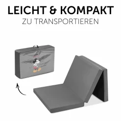 Reisebett-Matratze Sleeper 60 x 120 cm - Disney - Mickey Mouse Grey