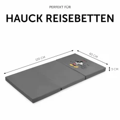 Reisebett-Matratze Sleeper 60 x 120 cm - Disney - Mickey Mouse Grey