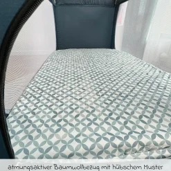 Reisebett-Rollmatratze inkl. Aufbewahrungstasche 60 x 120 cm - Mosaik