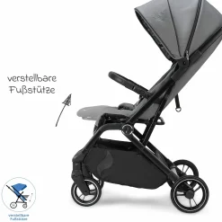 Reisebuggy & Sportwagen Boogy 2 bis 22 kg belastbar nur 7,5 kg mit Liegeposition & Regenschutz - Monster