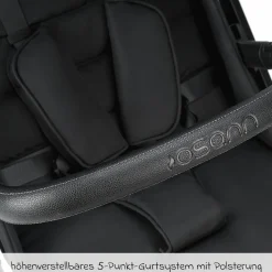 Reisebuggy & Sportwagen Boogy 2 bis 22 kg belastbar nur 7,5 kg mit Liegeposition & Regenschutz - Coal