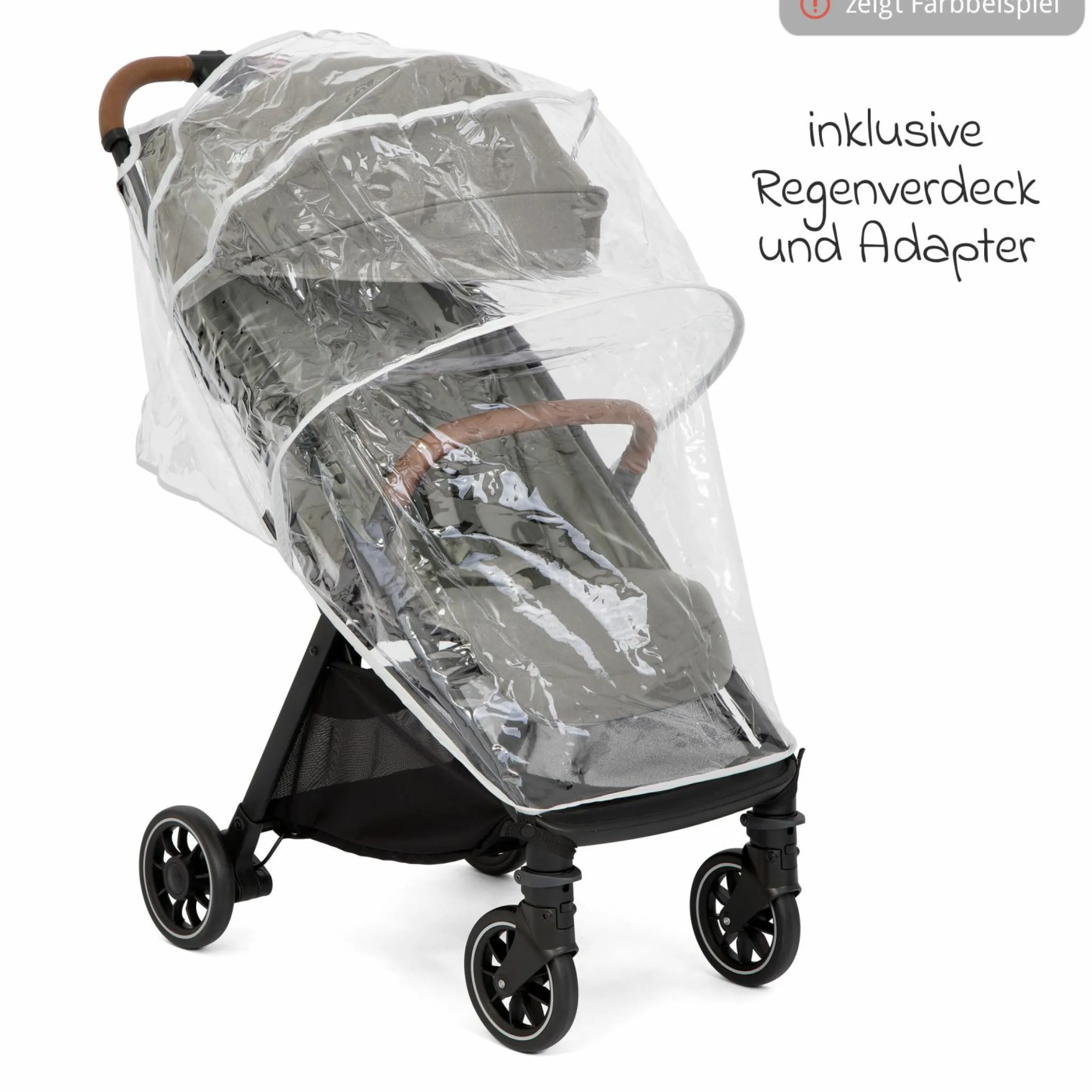 Reisebuggy & Sportwagen Pact Pro bis 22 kg belastbar mit Liegeposition nur 6,3 kg leicht inkl. Transporttasche, Adapter & Regenschutz - Cycle - Shell Grey
