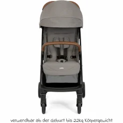 Reisebuggy & Sportwagen Pact Pro bis 22 kg belastbar mit Liegeposition nur 6,3 kg leicht inkl. Transporttasche, Adapter & Regenschutz - Pebble - Kollektion 2025