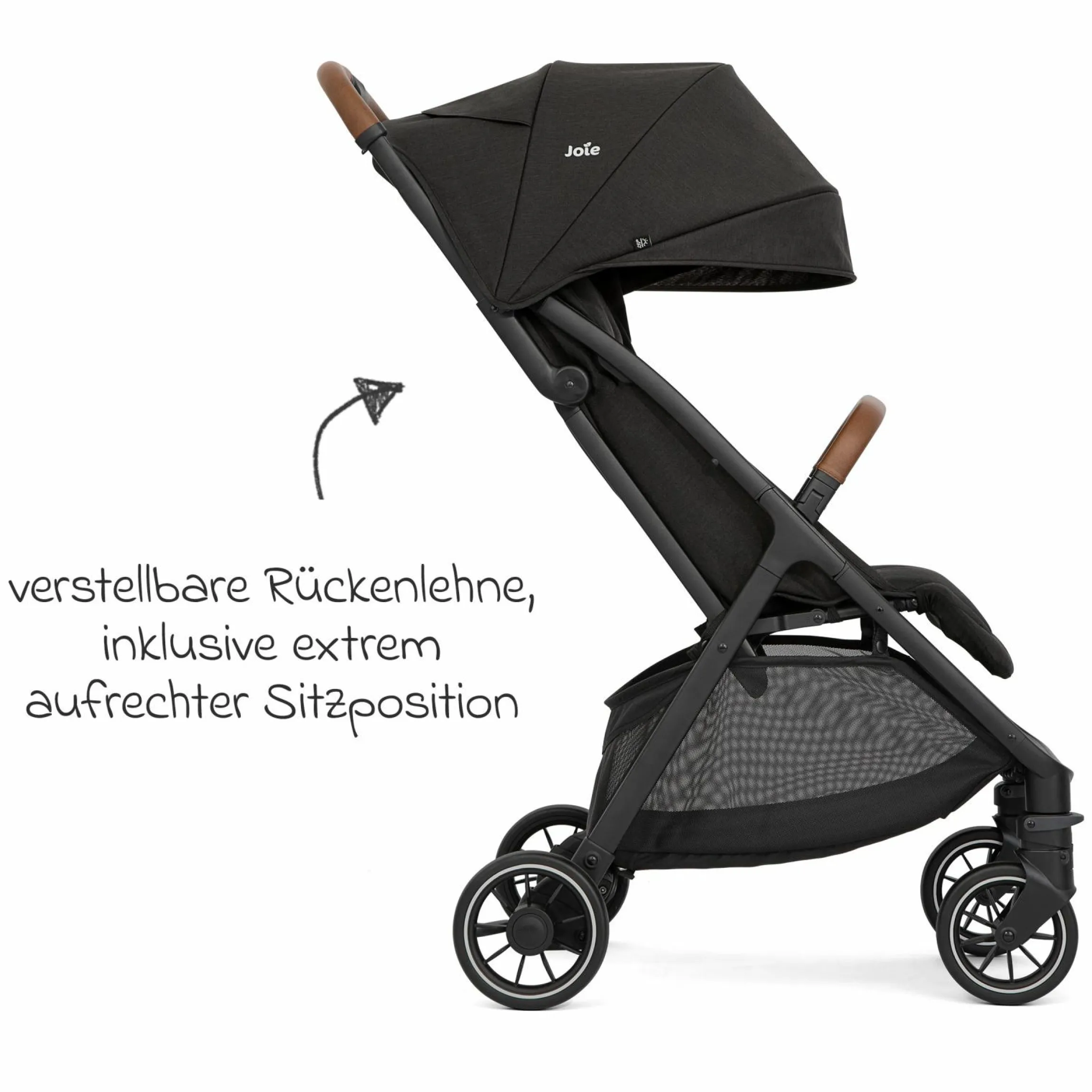 Reisebuggy & Sportwagen Pact Pro bis 22 kg belastbar mit Liegeposition nur 6,3 kg leicht inkl. Transporttasche, Adapter & Regenschutz - Shale - Kollektion 2025