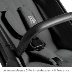Reisebuggy & Sportwagen Parcel LX bis 22 kg belastbar nur 7,7 kg leicht mit Liegefunktion inkl. Regenschutz, Adapter & Transporttasche - Signature - Ebony