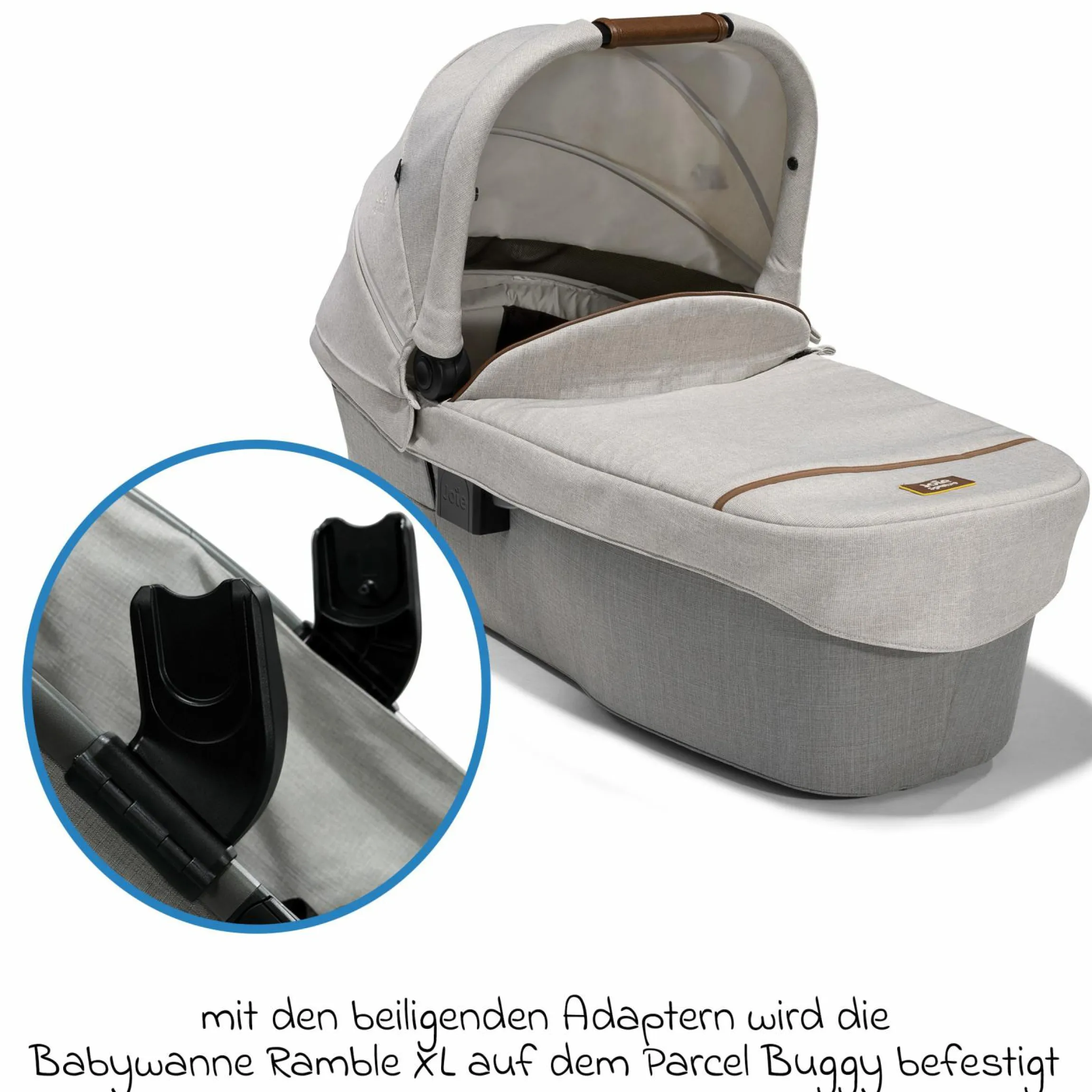 Reisebuggy & Sportwagen Parcel bis 22 kg belastbar nur 6,9 kg leicht mit Liegefunktion inkl. Regenschutz, Adapter & Transporttasche - Signature - Oyster
