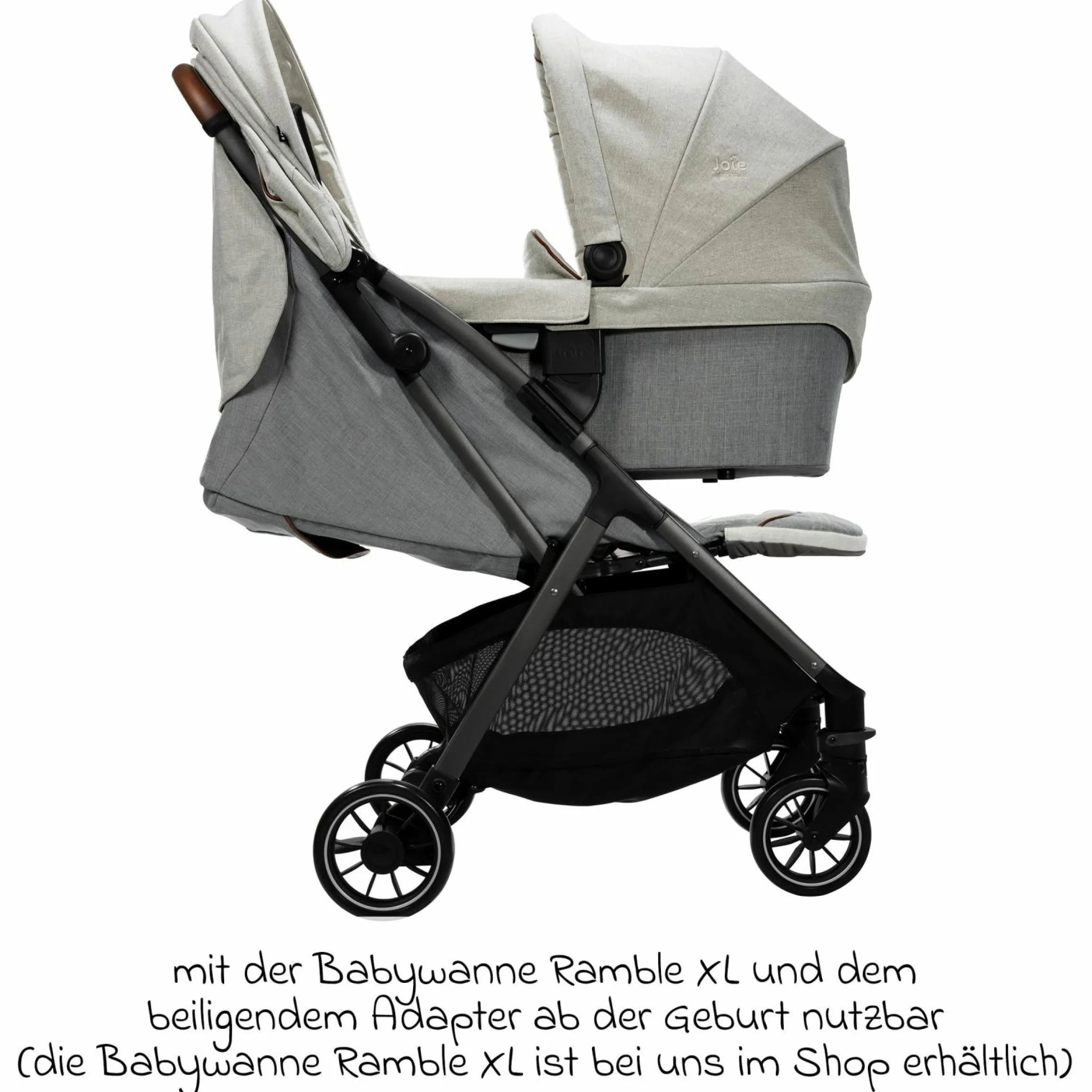 Reisebuggy & Sportwagen Parcel bis 22 kg belastbar nur 6,9 kg leicht mit Liegefunktion inkl. Regenschutz, Insektenschutz, Adapter & Transporttasche - Signature - Oyster