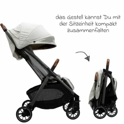 Reisebuggy & Sportwagen Parcel bis 22 kg belastbar nur 6,9 kg leicht mit Liegefunktion inkl. Regenschutz, Insektenschutz, Adapter & Transporttasche - Signature - Oyster