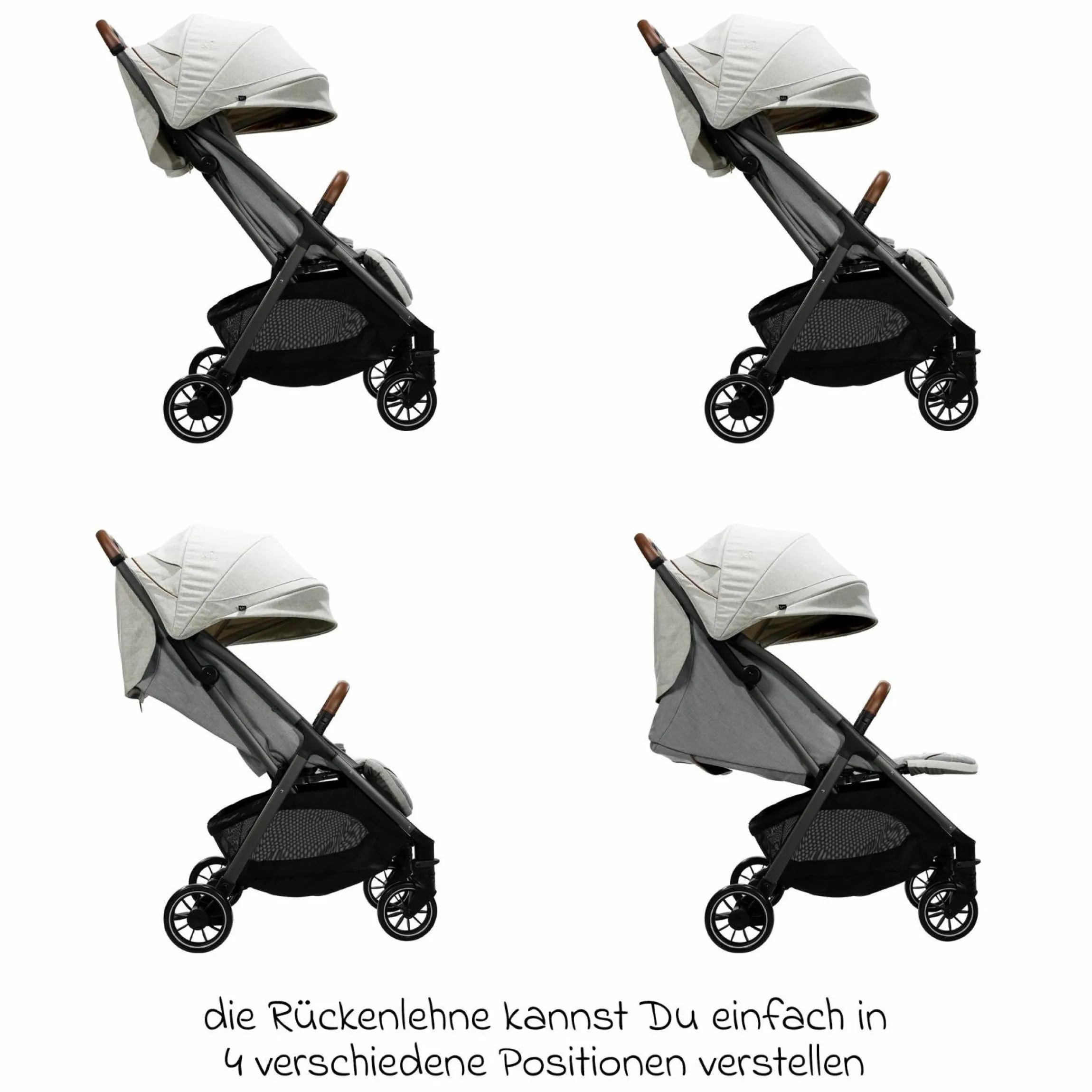 Reisebuggy & Sportwagen Parcel bis 22 kg belastbar nur 6,9 kg leicht mit Liegefunktion inkl. Regenschutz, Insektenschutz, Adapter & Transporttasche - Signature - Oyster