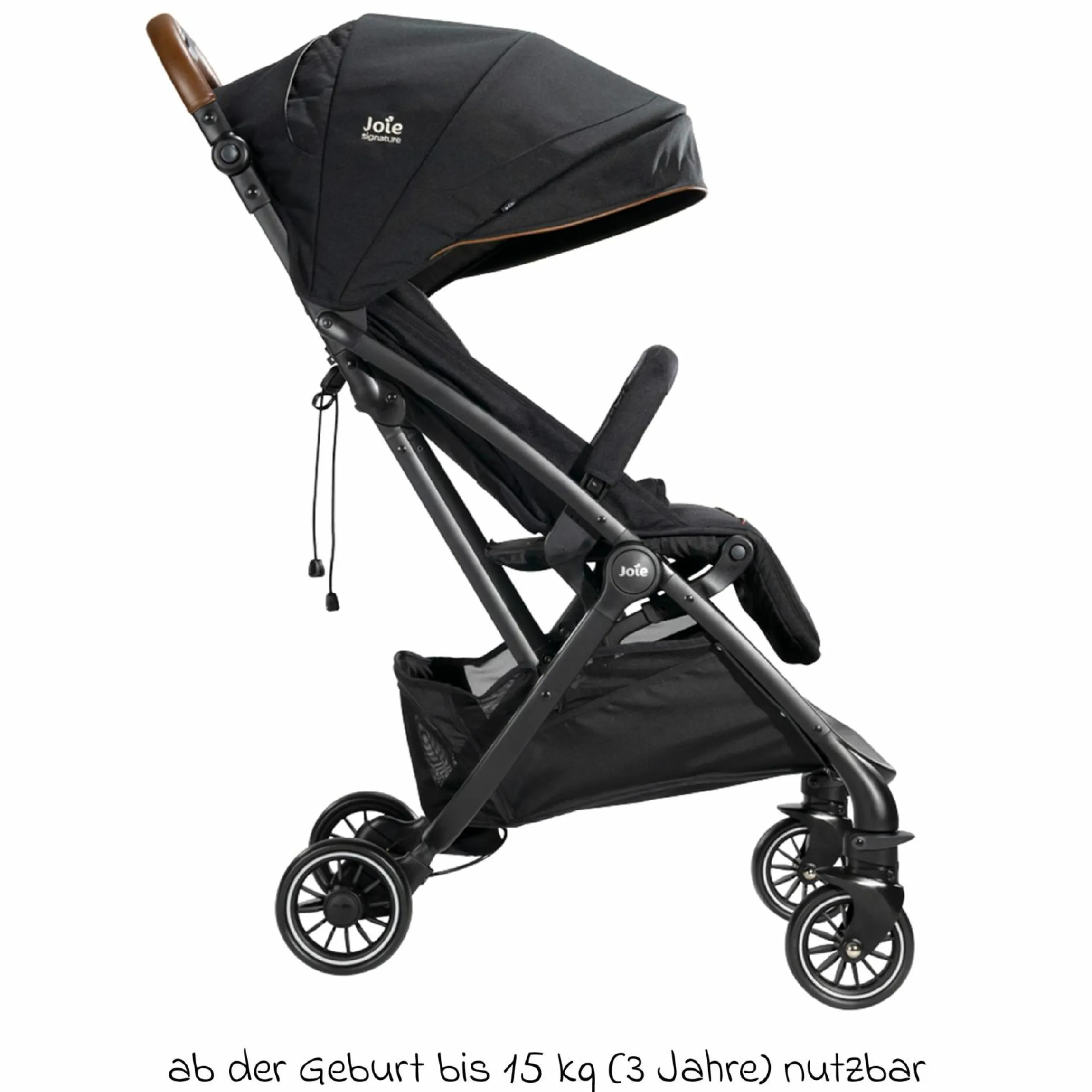 Reisebuggy & Sportwagen Tourist bis 15 kg belastbar nur 6,6 kg leicht mit Liegefunktion inkl. Regenschutz, Adapter, Tragegurt & Tragetasche - Signature - Eclipse