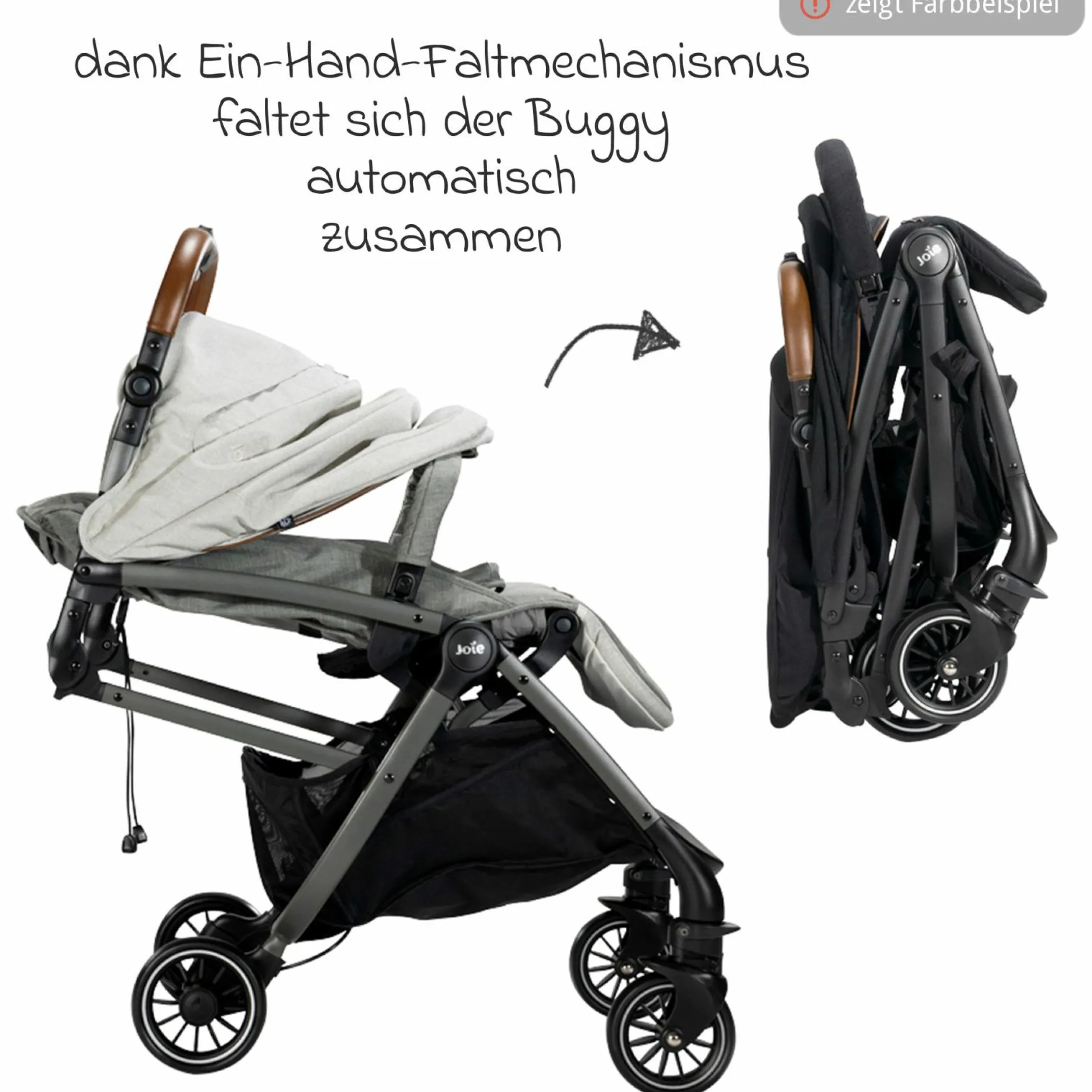 Reisebuggy & Sportwagen Tourist bis 15 kg belastbar nur 6,6 kg leicht mit Liegefunktion inkl. Regenschutz, Adapter, Tragegurt & Tragetasche - Signature - Eclipse