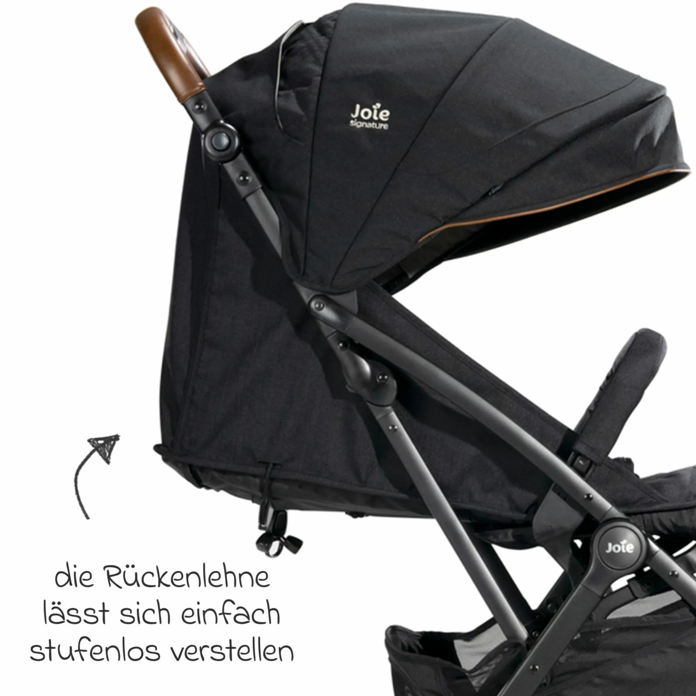 Reisebuggy & Sportwagen Tourist bis 15 kg belastbar nur 6,6 kg leicht mit Liegefunktion inkl. Regenschutz, Adapter, Tragegurt & Tragetasche - Signature - Eclipse