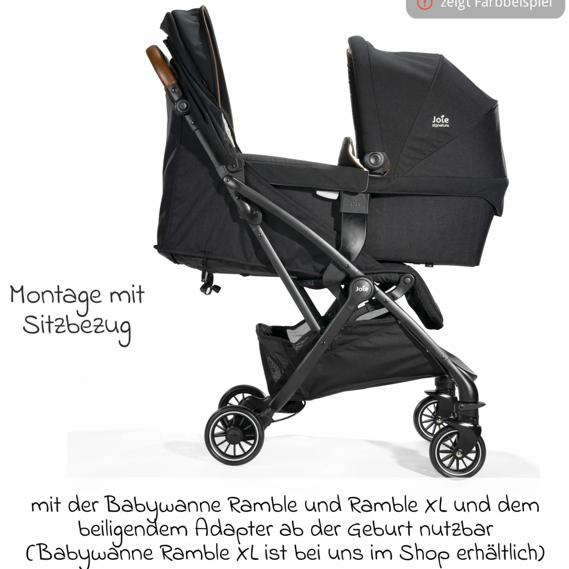 Reisebuggy & Sportwagen Tourist bis 15 kg belastbar nur 6,6 kg leicht mit Liegefunktion inkl. Regenschutz, Adapter, Tragegurt & Tragetasche - Signature - Oyster