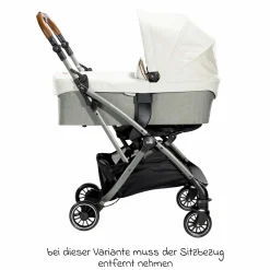Reisebuggy & Sportwagen Tourist bis 15 kg belastbar nur 6,6 kg leicht mit Liegefunktion inkl. Regenschutz, Adapter, Tragegurt & Tragetasche - Signature - Oyster