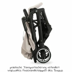 Reisebuggy & Sportwagen Travel N Care mit Liegefunktion, nur 6,8 kg (bis 22 kg belastbar) inkl. Reboarder Pearl Pro 2 & XXL Zubehörpaket - Beige
