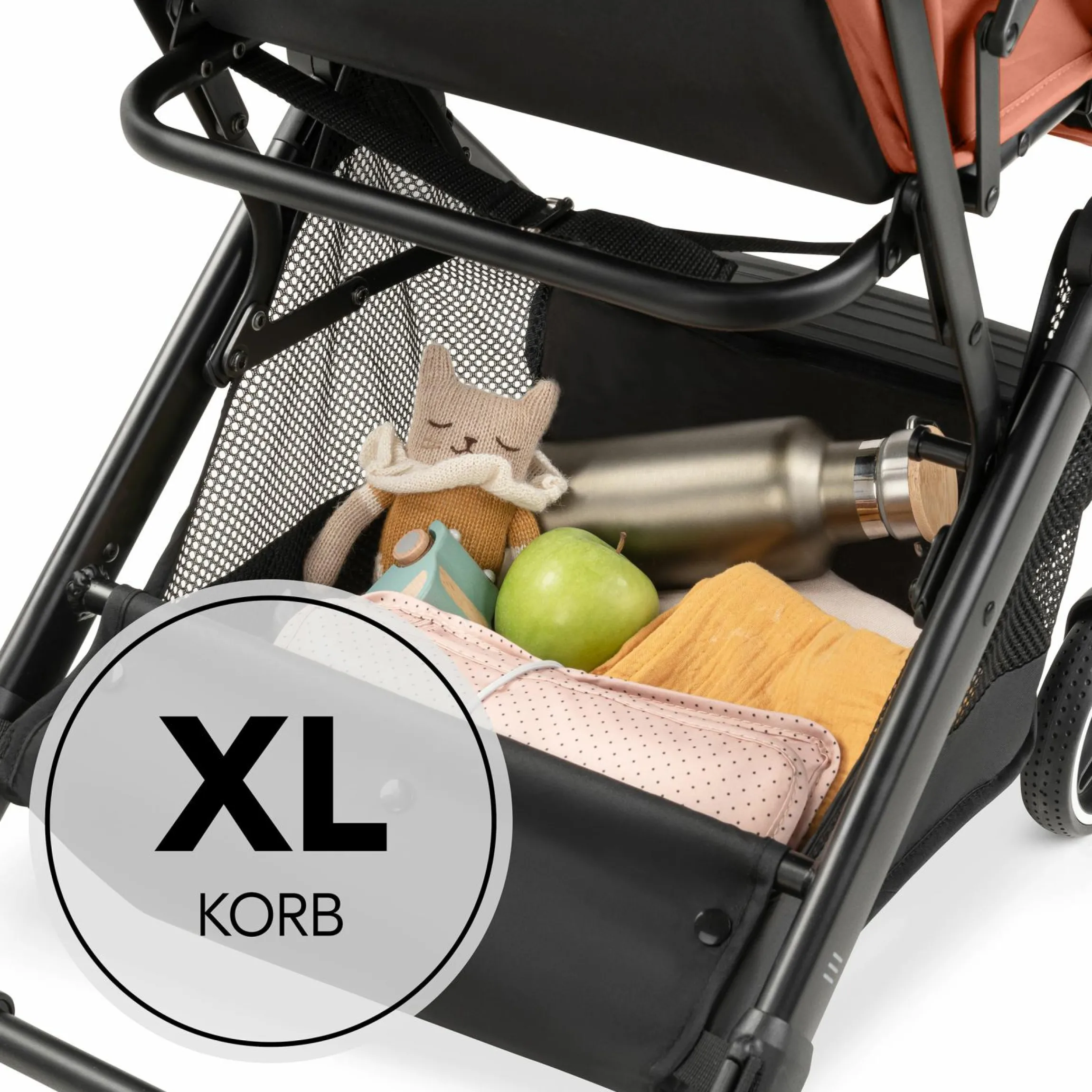 Reisebuggy & Sportwagen Travel N Care Plus mit Liegefunktion, nur 7,2 kg (bis 22kg belastbar) - Cork