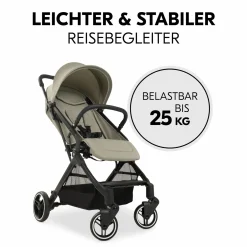 Reisebuggy & Sportwagen Travel N Care Plus inkl. XXL Zubehörpaket & Buggy-Lenkrad - Velvet Olive