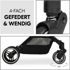 Reisebuggy & Sportwagen Travel N Care Plus inkl. XXL Zubehörpaket & Buggy-Lenkrad - Velvet Olive