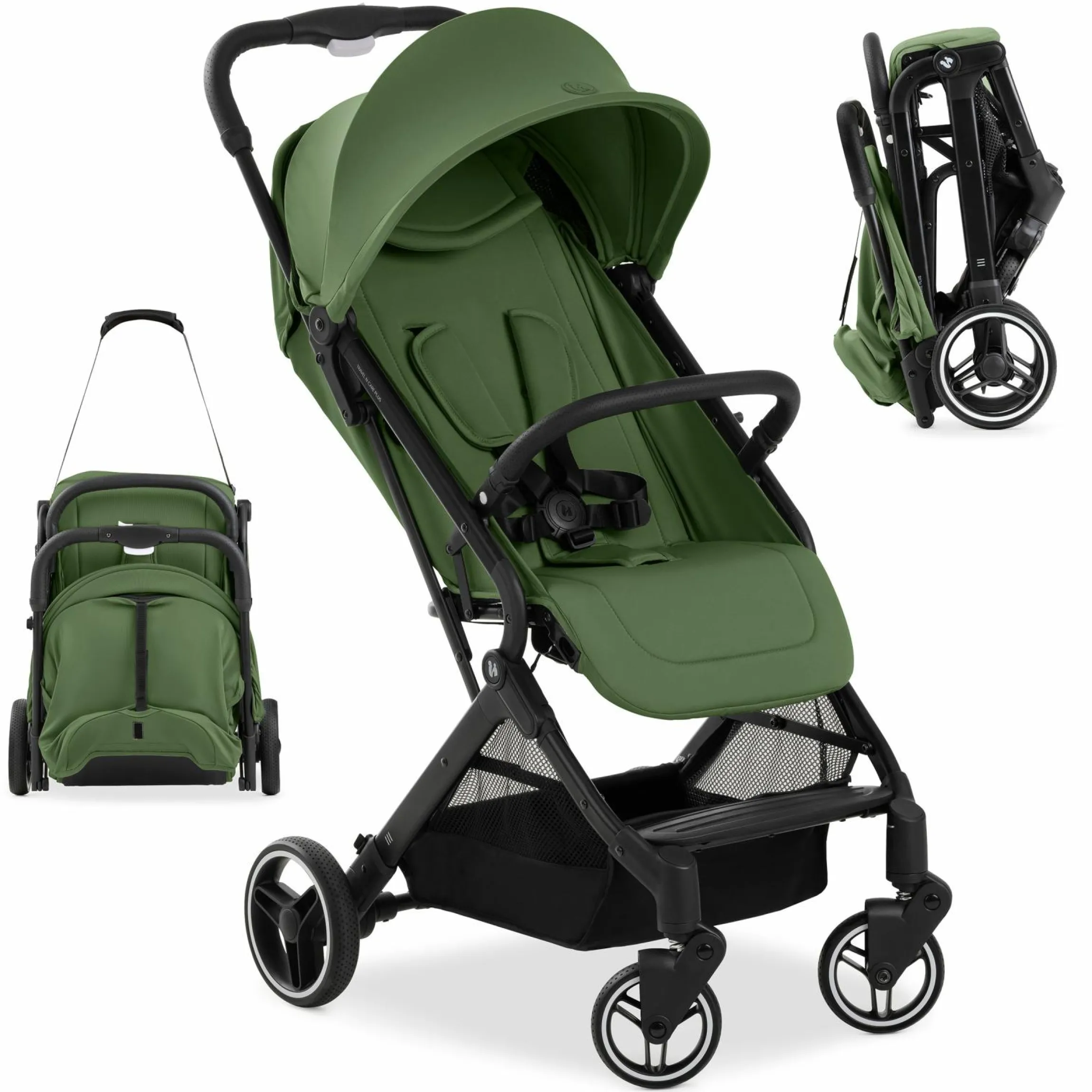 Reisebuggy & Sportwagen Travel N Care Plus mit Liegefunktion, nur 7,2 kg (bis 22kg belastbar) - Green