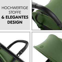 Reisebuggy & Sportwagen Travel N Care Plus mit Liegefunktion, nur 7,2 kg (bis 22kg belastbar) - Green