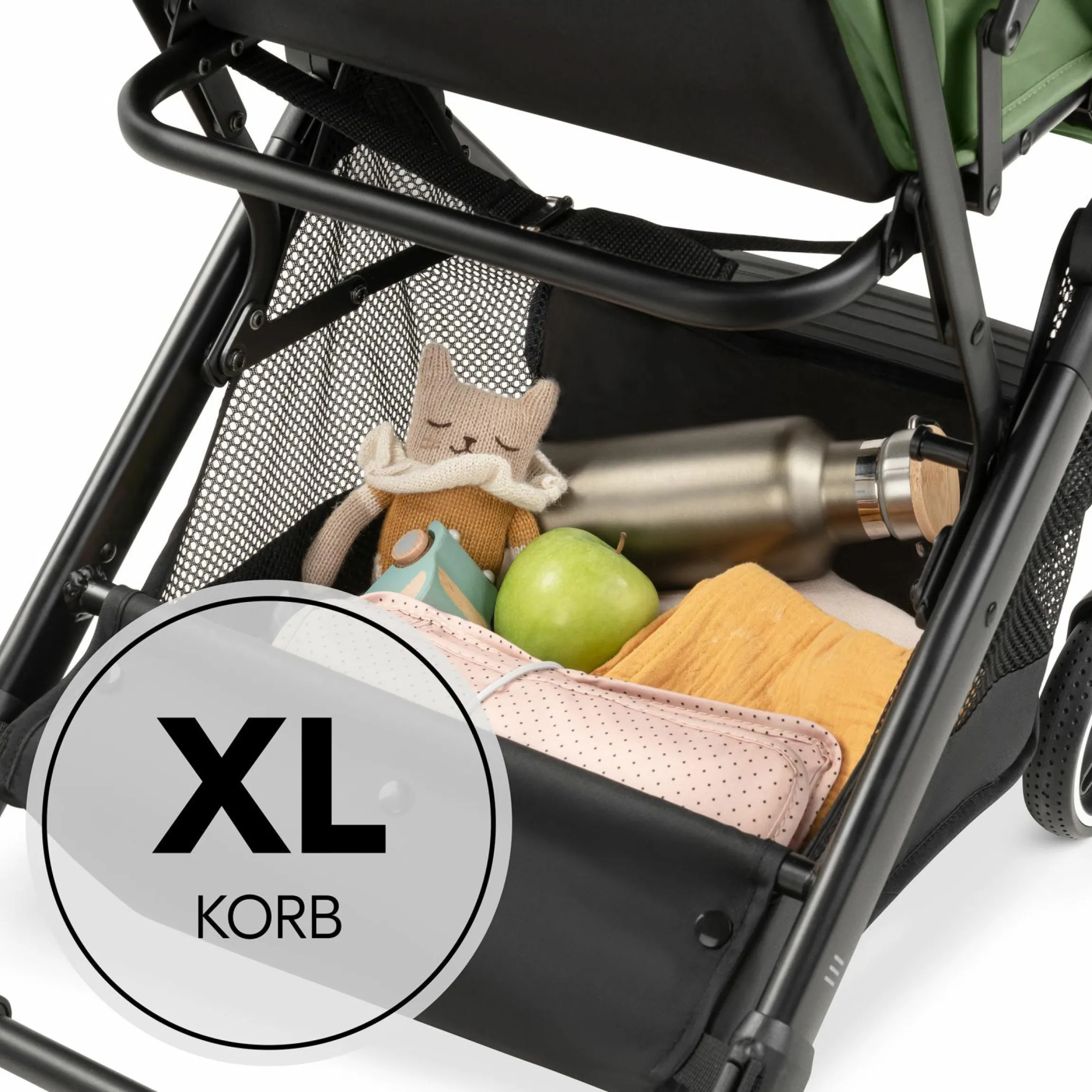 Reisebuggy & Sportwagen Travel N Care Plus mit Liegefunktion, nur 7,2 kg (bis 22kg belastbar) - Green