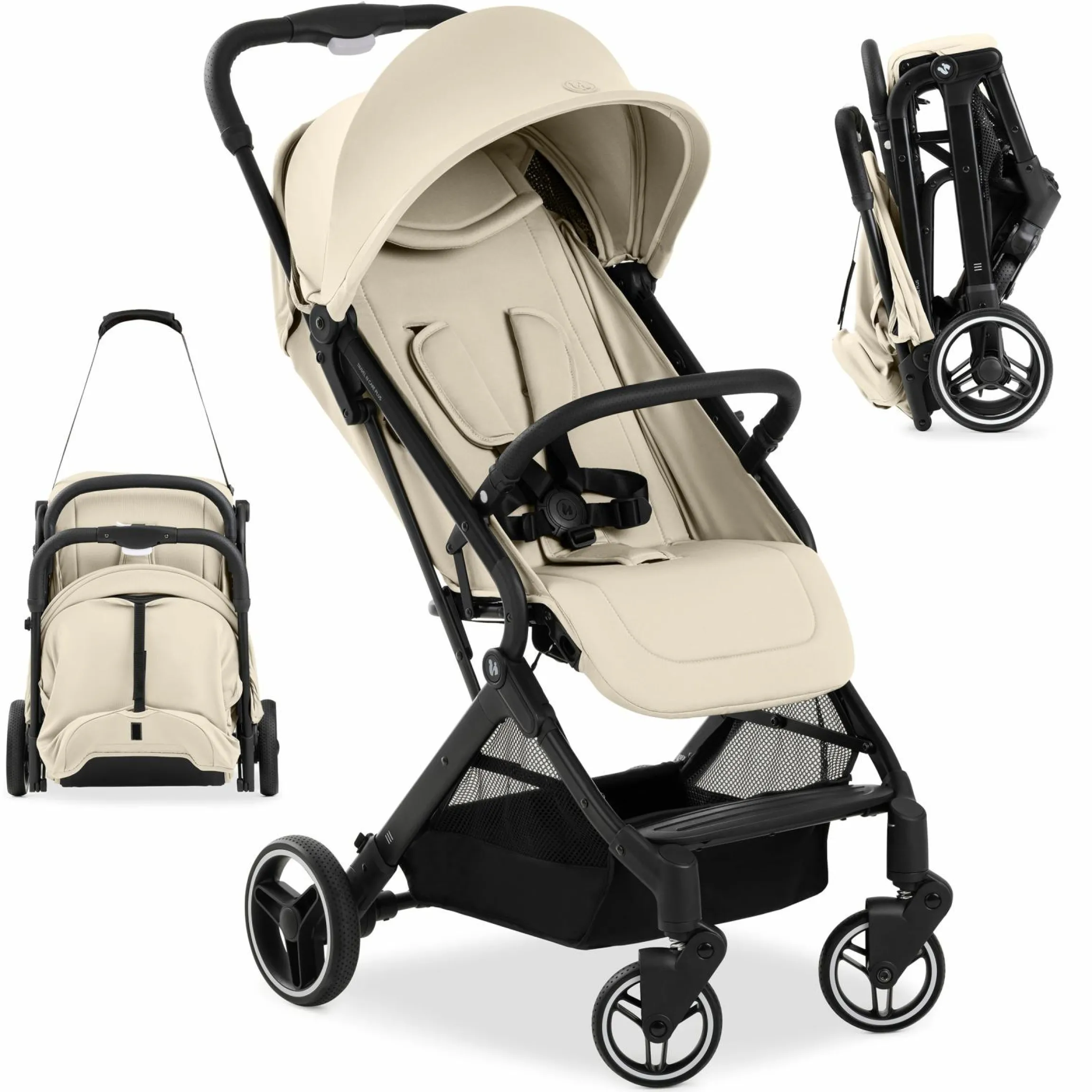 Reisebuggy & Sportwagen Travel N Care Plus mit Liegefunktion, nur 7,2 kg (bis 22kg belastbar) - Vanilla