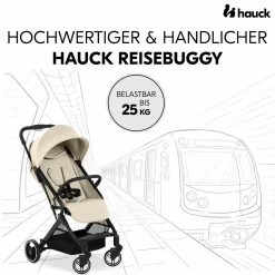 Reisebuggy & Sportwagen Travel N Care Plus mit Liegefunktion, nur 7,2 kg (bis 22kg belastbar) - Vanilla