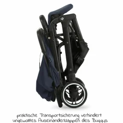 Reisebuggy & Sportwagen Travel N Care mit Liegefunktion, nur 6,8 kg (bis 22 kg belastbar) inkl. Reboarder Pearl Pro 2 & XXL Zubehörpaket - Navy Blue