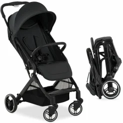 Reisebuggy & Sportwagen Travel N Care Plus mit Liegefunktion, nur 7,2 kg (bis 22kg belastbar) - Black