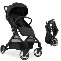 Reisebuggy & Sportwagen Travel N Care mit Liegefunktion, nur 6,8 kg (bis 22 kg belastbar) - Black