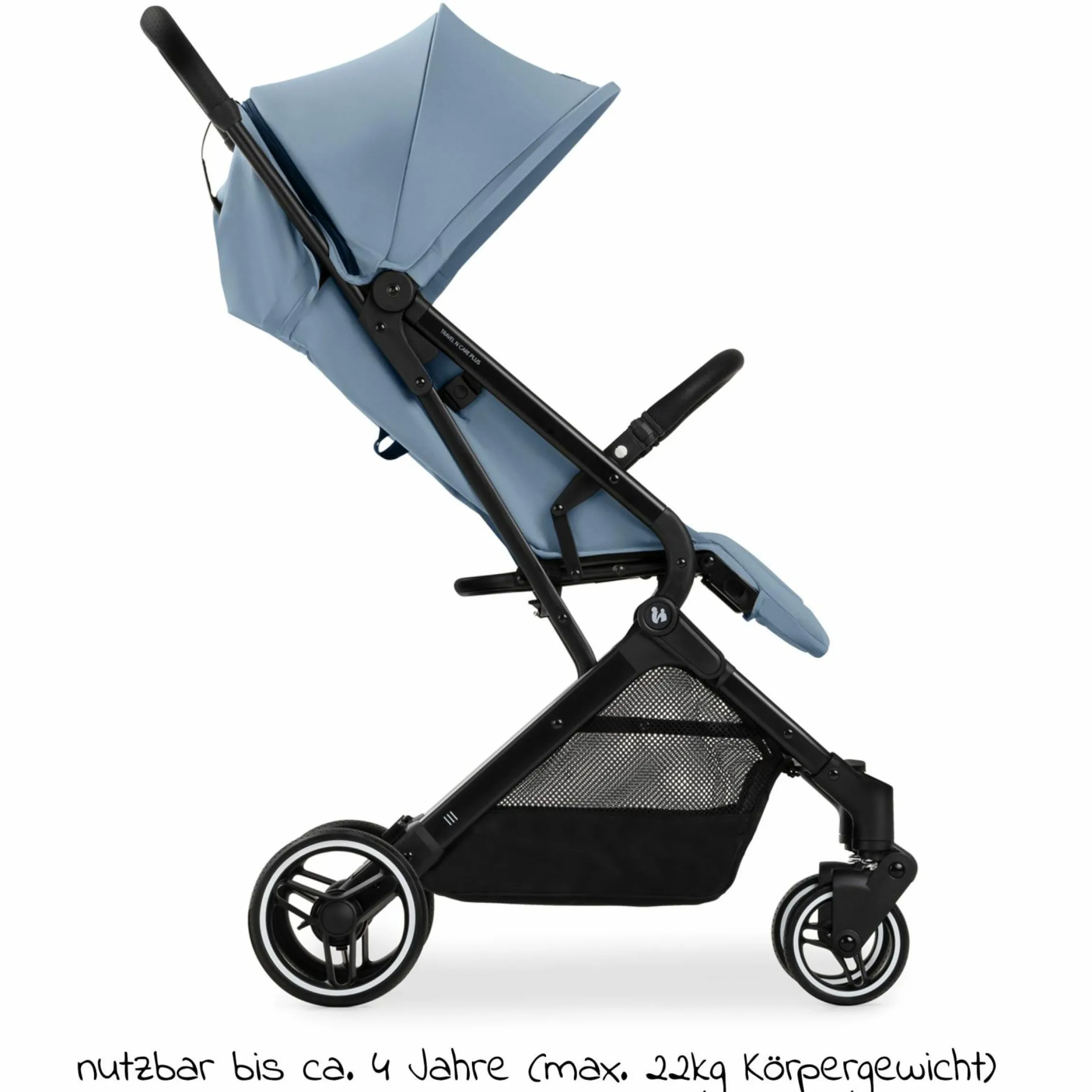 Reisebuggy & Sportwagen Travel N Care Plus mit Liegefunktion, nur 7,2 kg (bis 22kg belastbar) - Dusty Blue