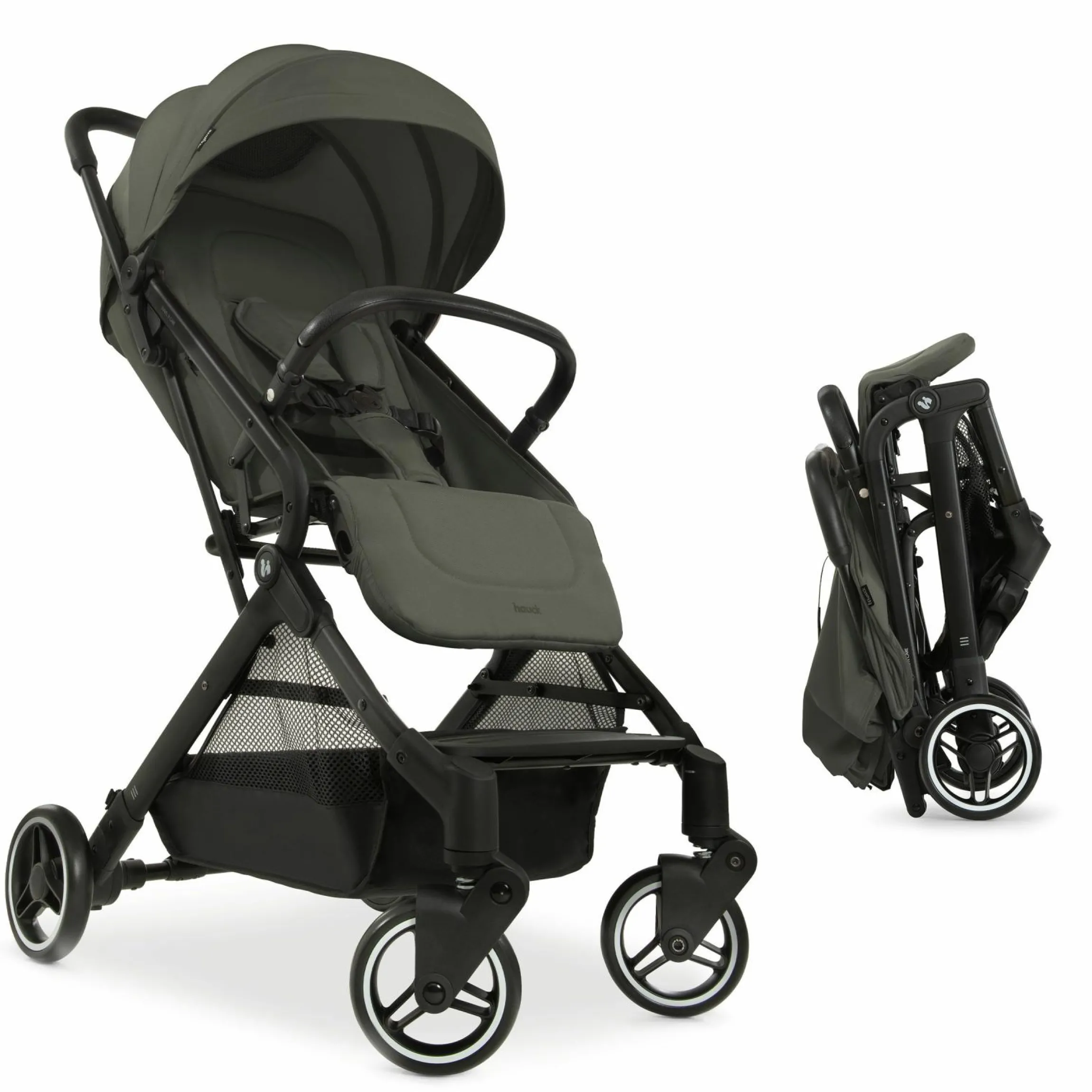 Reisebuggy & Sportwagen Travel N Care mit Liegefunktion, nur 6,8 kg (bis 22 kg belastbar) - Dark Olive