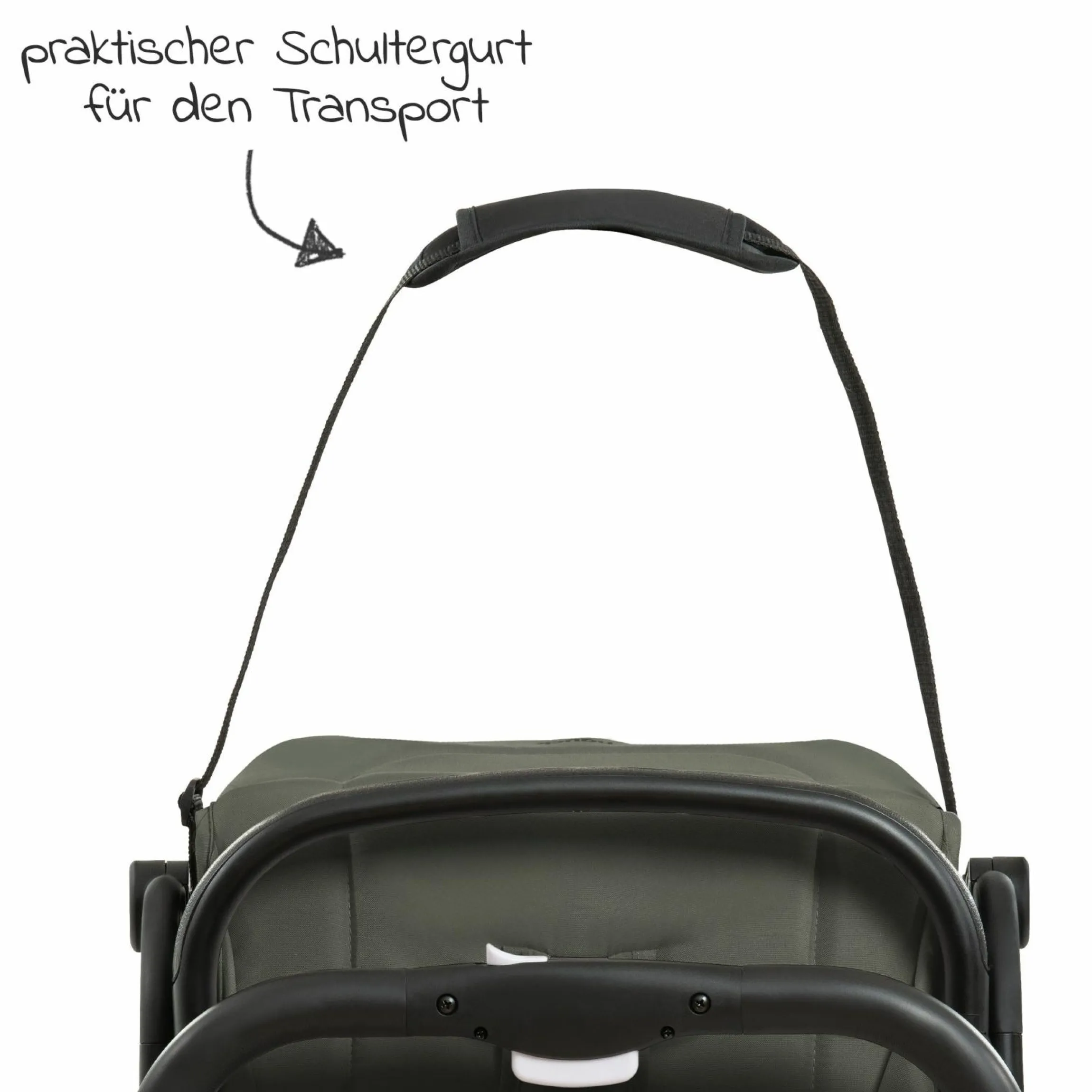 Reisebuggy & Sportwagen Travel N Care mit Liegefunktion, nur 6,8 kg (bis 22 kg belastbar) - Dark Olive
