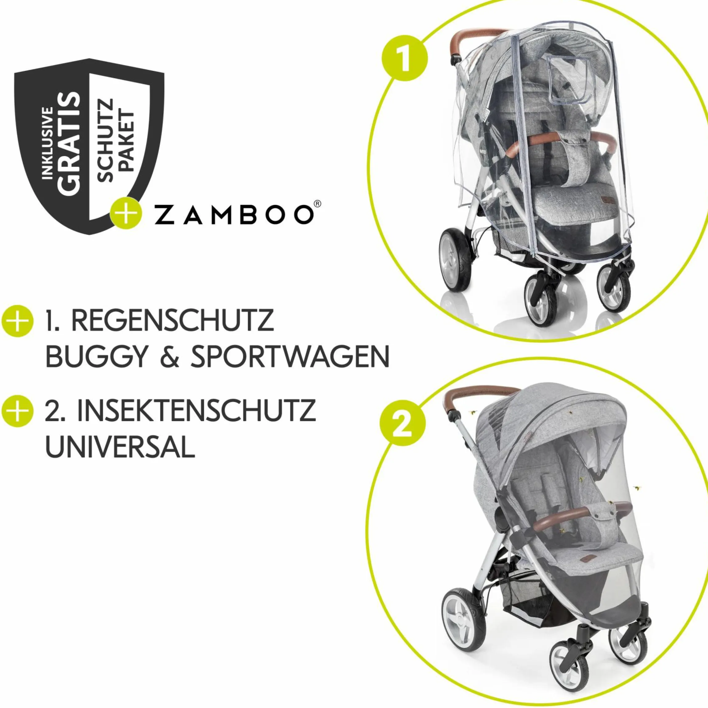 Reisebuggy & Sportwagen Travel N Care Plus inkl. XXL Zubehörpaket & Buggy-Lenkrad - Dusty Blue