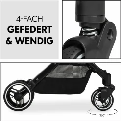 Reisebuggy & Sportwagen Travel N Care Plus inkl. XXL Zubehörpaket & Buggy-Lenkrad - Dusty Blue