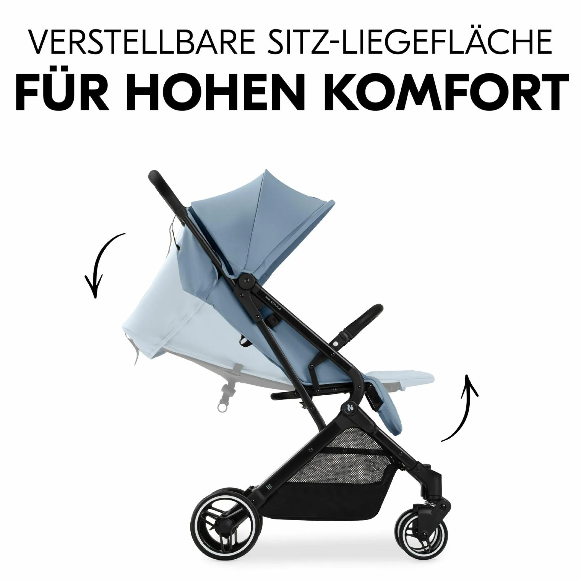 Reisebuggy & Sportwagen Travel N Care Plus inkl. XXL Zubehörpaket & Buggy-Lenkrad - Dusty Blue