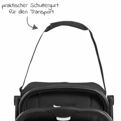Reisebuggy & Sportwagen Travel N Care mit Liegefunktion, nur 6,8 kg (bis 22 kg belastbar) inkl. Reboarder Pearl Pro 2 - Black