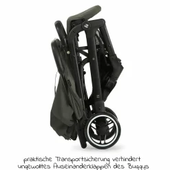 Reisebuggy & Sportwagen Travel N Care mit Liegefunktion, nur 6,8 kg (bis 22 kg belastbar) inkl. Reboarder Pearl Pro 2 - Dark Olive