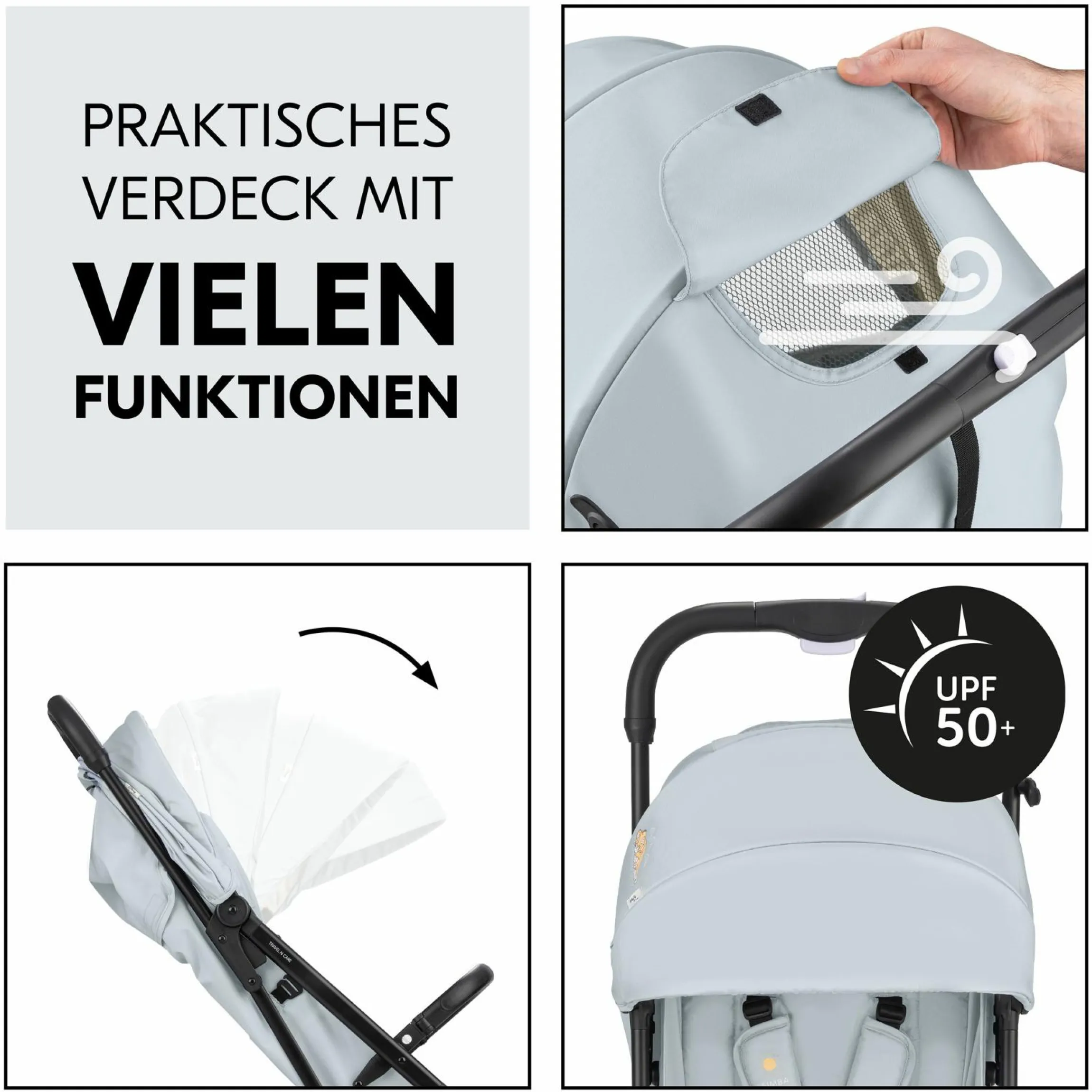 Reisebuggy & Sportwagen Travel N Care mit Liegefunktion, nur 6,8 kg (bis 22 kg belastbar) - Simba - Kollektion 2024