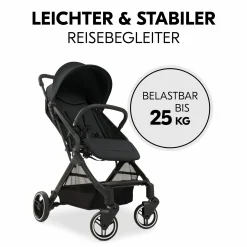 Reisebuggy & Sportwagen Travel N Care Plus inkl. XXL Zubehörpaket & Buggy-Lenkrad - Black
