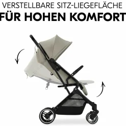 Reisebuggy & Sportwagen Travel N Care Plus mit Liegefunktion, nur 7,2 kg (bis 22kg belastbar) - Velvet Olive