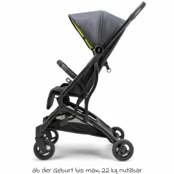 Reisebuggy & Sportwagen Vegas bis 22 kg belastbar nur 6 kg leicht mit Liegeposition - Lime - Kollektion 2025