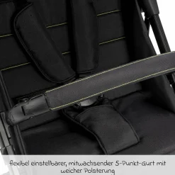 Reisebuggy & Sportwagen Vegas bis 22 kg belastbar nur 6 kg leicht mit Liegeposition - Lime - Kollektion 2025