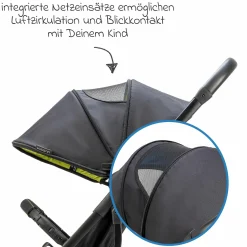 Reisebuggy & Sportwagen Vegas bis 22 kg belastbar nur 6 kg leicht mit Liegeposition - Lime - Kollektion 2025