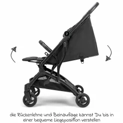 Reisebuggy & Sportwagen Vegas bis 22 kg belastbar nur 6 kg leicht mit Liegeposition - Himmelblau - Kollektion 2025