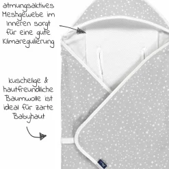 Reisedecke Jersey light 80 x 80 cm - Sternenhimmel