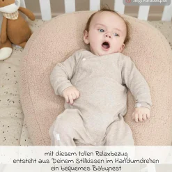 Relaxbezug für Stillkissen - Teddy - Olive Green
