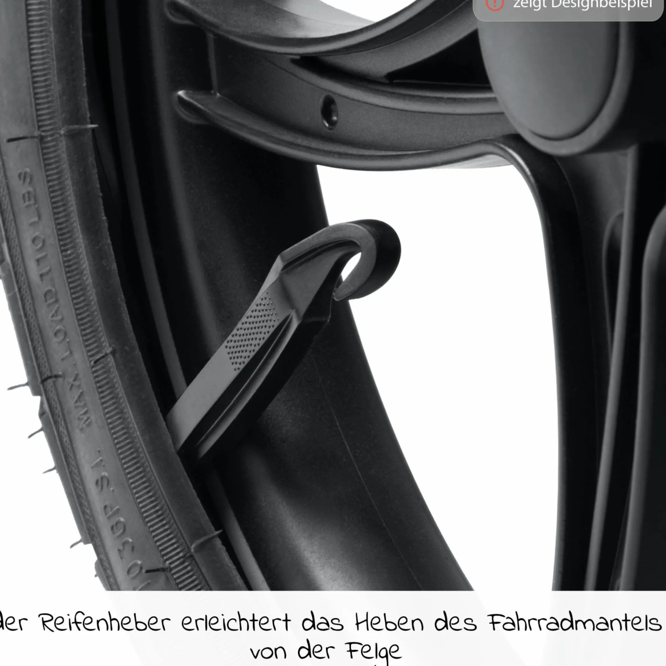 Reparatur Set Lufträder Kinderwagen (2x Schlauch 16 Zoll + 1x Schlauch 12 Zoll + Reifenheber)